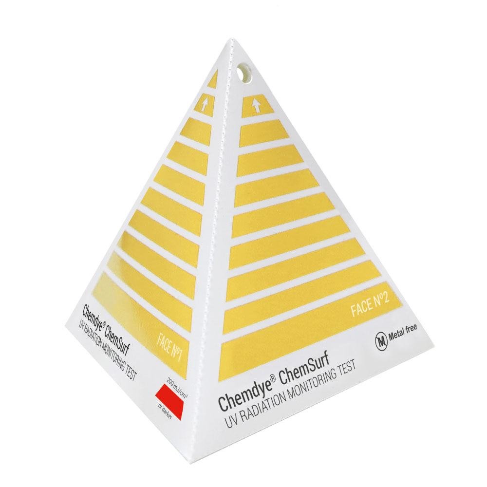 UV Airborne Disinfection Test (3D Pyramid Indicator)